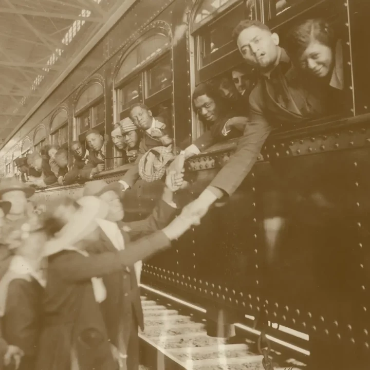 American Soldiers departing the Depot to fight in World War 1